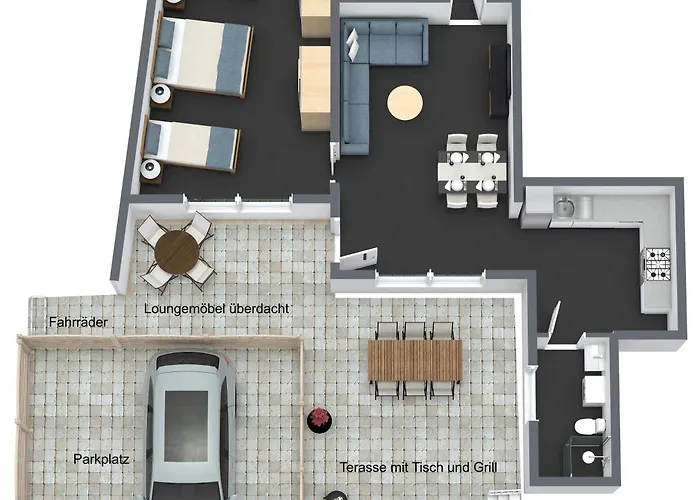 Flamingo - Zentral, Parken, Terrasse, Ps4 弗兰肯贝格